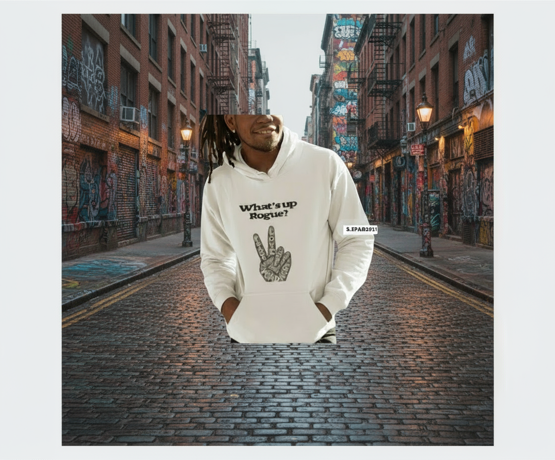 What's Rouge Peace Hoodie Front